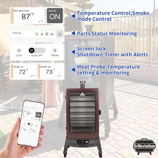WiFi Controller Replacement for Pit Boss Series 3/4 / 5/7 Vertical Pellet Smoker with Dual PID & App Control
