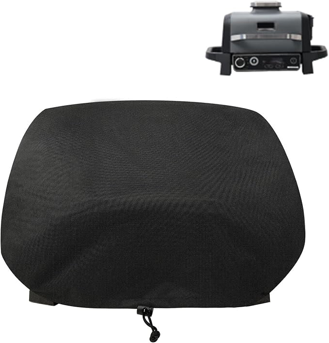 Demao Lightweight Grill Cover for Outdoor BBQ,Fits for Ninja Wood Fire Smoker Grill OG700 Series Portable Grills, Waterproof & Windproof with Elastic Hem, BBQ Grill Accessories for Ninja-Only Cover