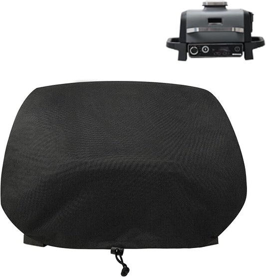 Demao Lightweight Grill Cover for Outdoor BBQ,Fits for Ninja Wood Fire Smoker Grill OG700 Series Portable Grills, Waterproof & Windproof with Elastic Hem, BBQ Grill Accessories for Ninja-Only Cover
