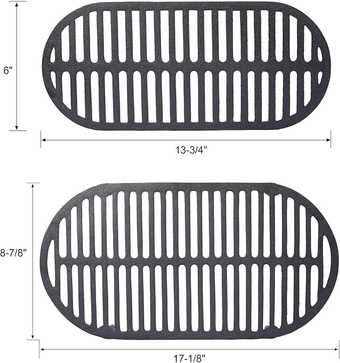 20" Oval Cast Iron Hibachi Grill, Portable Charcoal Grill With Vent Removable Grate with Handle, Yakitori Grills for Outdoor Camping Cooking, Enameled (Oval)