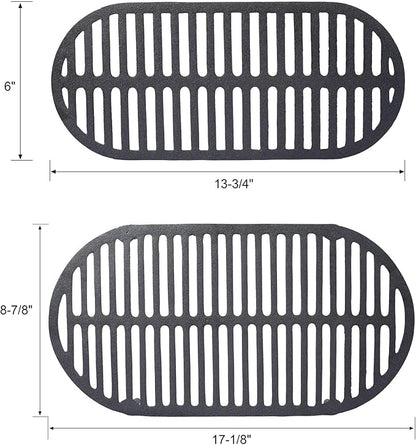 20" Oval Cast Iron Hibachi Grill, Portable Charcoal Grill With Vent Removable Grate with Handle, Yakitori Grills for Outdoor Camping Cooking, Enameled (Oval)