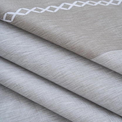 NLMUVW Vinyl Tablecloth with Flannel Backing Rectangle, 100% Waterproof Grey Print PVC Table Cloth Oil Proof Wipe Clean Table Cover for Dining Party Camping Outdoor, 60 X 96 Inch