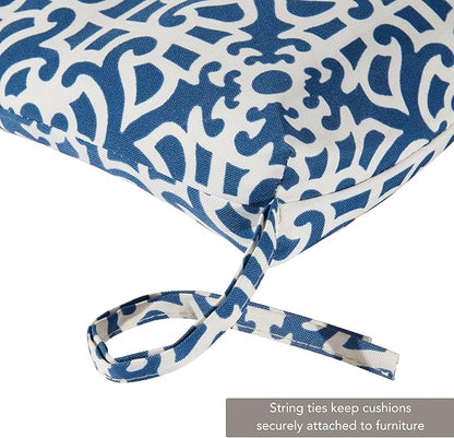 Greendale Home Fashions Outdoor Reversible Chaise Lounge Chair Cushion, Azure