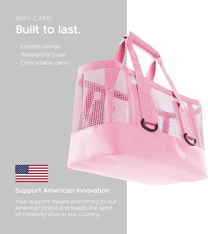 MISSION Boat Gear CASSI Heavy-Duty Outdoor Tote and Waterproof Marine-Grade Mesh Boat Bags