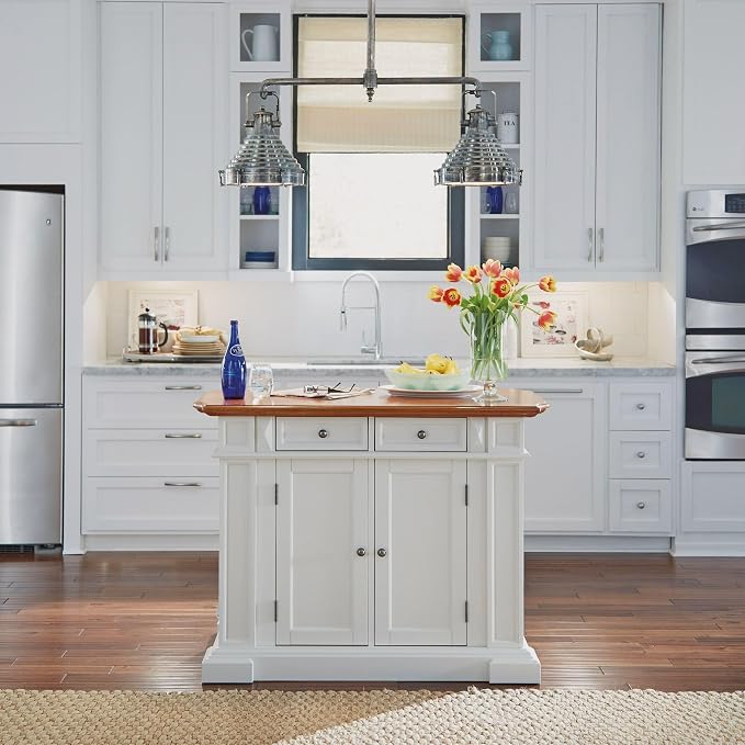 homestyles Americana Off-White Kitchen Island