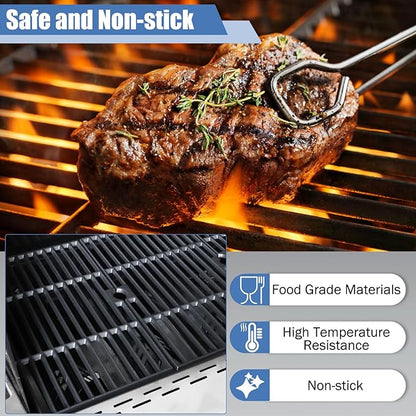 Grill Replacement Parts for Charbroil Advantage 3 Burner 463343015, 463370015, 463335115, 463344015, Grill Grates, Heat Plates, Burner, Carryover Tubes and Igniter for Char-broil Advantage Grill Parts