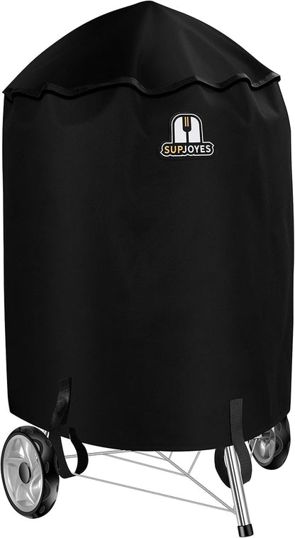 Grill Cover for Weber Charcoal Kettle, 18 Inch BBQ Grill Covers, Heavy Duty Waterproof Barbecue Accessories