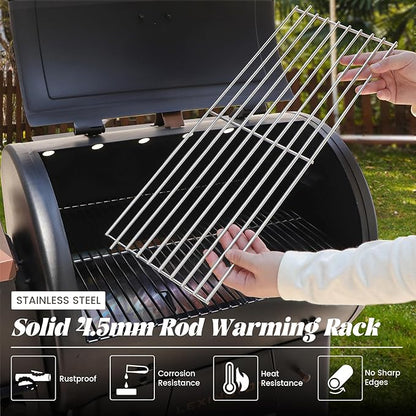 Warming Rack for Pit Boss Lexington Grill Cooking Grates Upper Grid Pitboss 500 540 Series Wood Pellet Smoker Replacement Parts Stainless Steel Grilling BBQ Accessory