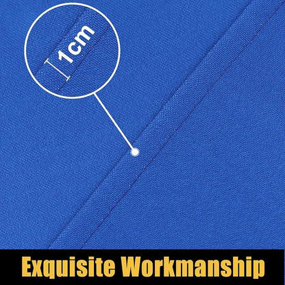 Smiry Square Picnic Table Cloth, Waterproof Elastic Fitted Tablecloths for 4 Foot Tables, Washable Polyester Table Cover for Camping, Indoor and Outdoor (Blue, 42"x42")