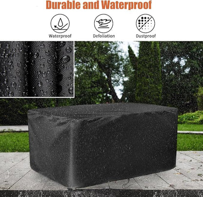 Deck Box Cover for Keter Kentwood Everwood 50 Gallon | Waterproof Resin Storage Box Bin Covers Patio Furniture Side Table Cover- 33"L x 18"W x 23"H