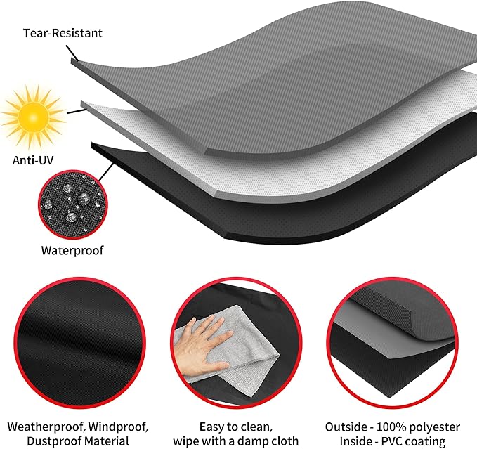 NEXCOVER Grill Cover- 30" Waterproof BBQ Grill Cover, Barbeque Cover Grill Cover for Outdoor Grill, UV Resistant Dustproof Barbecue Smoker Cover.