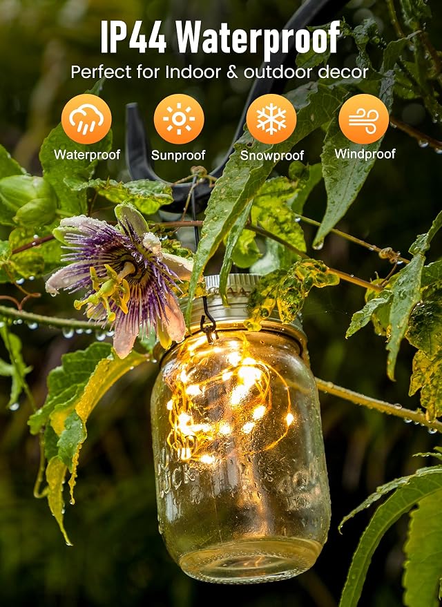 Minetom Fairy Lights Battery Operated with Remote, 66FT 200LED String Light | Waterproof Starry Twinkle Lights for Christmas Home Bedroom Wedding DIY Party Indoor Outdoor Decor