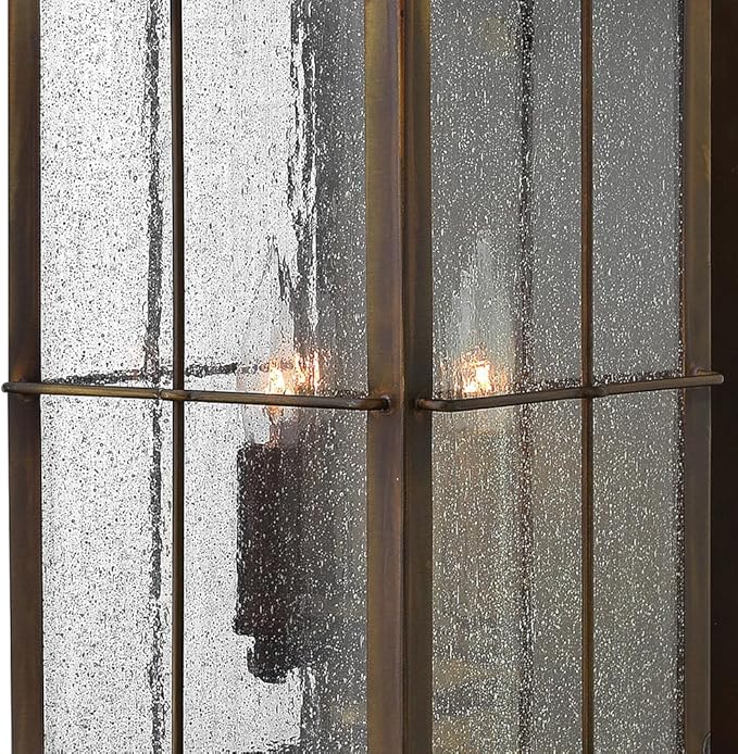 Hinkley Bingham Large Wall Mount Outdoor Lantern w/Lumiglo, Sienna