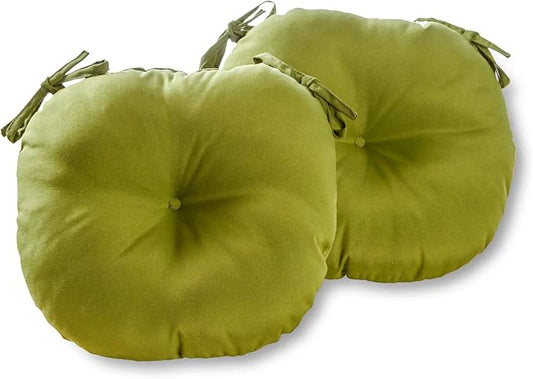 Greendale Home Fashions Juniper Outdoor 15-inch Bistro Seat Cushion, Set of 2
