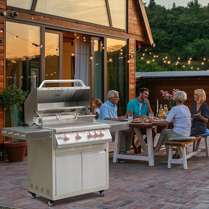 Hygrill Rotisserie Kit for All Hygrill 32 Inch Built-in Gas, Charcoal Grill | Grill Rotisseries with Motor, Spit Rod, 2 x 4-Prong Forks, Complete Holders, and Fixing Screws