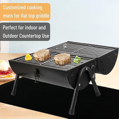 UNCO- Grill Mats for Outdoor Grill, 36" x 21.3", 2 Pack, Black, Nonstick Reusable Grilling Mats for Outdoor Grill, BPA and PFOA Free with PTFE-Fiberglass Coating