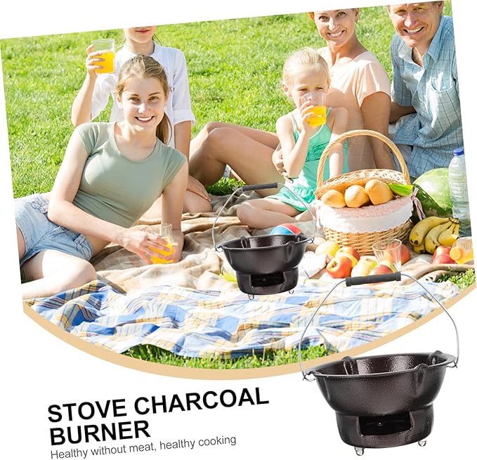 1 Set Charcoal Stove Charcoal Grills Firepl Coffee Accessories Japanese Grill Indoor Fire Bowl Tea Stove BBQ Supplies BBQ Tool