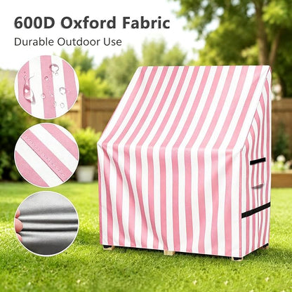 Kids Outdoor Mud Kitchen Cover,Heavy Duty Waterproof & Anti-UV Dustproof Outdoor Wooden Play Kitchen Covers,31.5" W x 15.7" D x 35.4" H, Pink, Cover Only