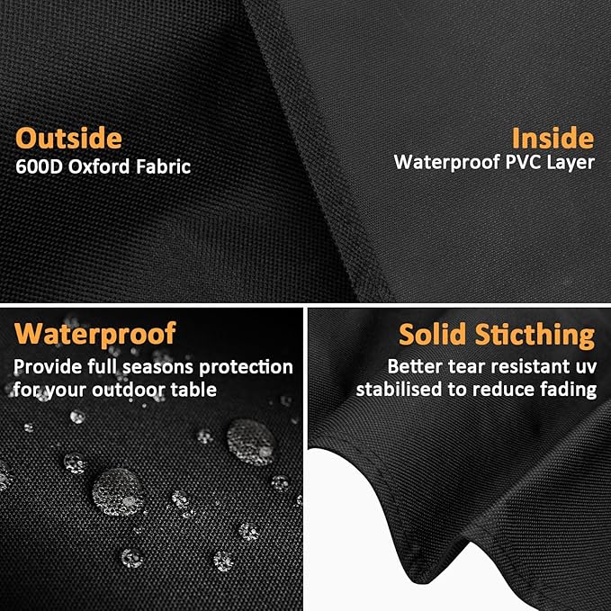 Grill Cover for Traeger 20 Series, Waterproof Smoker Cover for Traeger Tailgater 20 Series Grills, Junior, Bronson and Recteq 340 Grills, 600D Pellet BBQ Cover for Tailgater 20 Series