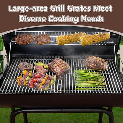 2-Pack Grill Grate Replacement Parts for Royal Gourmet CC1830 Series Charcoal Grill, Heavy-Duty Cooking Grid for 30-Inch Royal Gourmet Grill Parts CC1830,CC1830S,CC1830V,CC1830W,CC1830SC,CC1830F