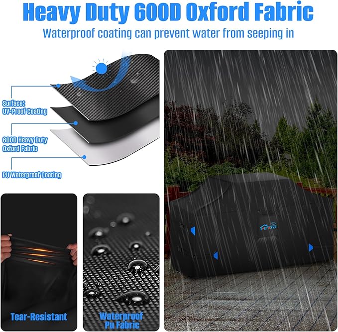 98 Inch Extra Large Grill Cover, 600D Large Island Grill Cover for Outdoor Grill Outdoor, Waterproof & Dustproof Grill BBQ Covers