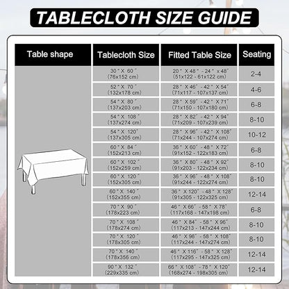 DWCN Rectangle Tablecloth - 30 x 60 Inch - Waterproof Stain and Wrinkle Resistant Washable Table Cloth, Decorative Fabric Table Cover for Kitchen Dining Room Party and Outdoor Use, Black