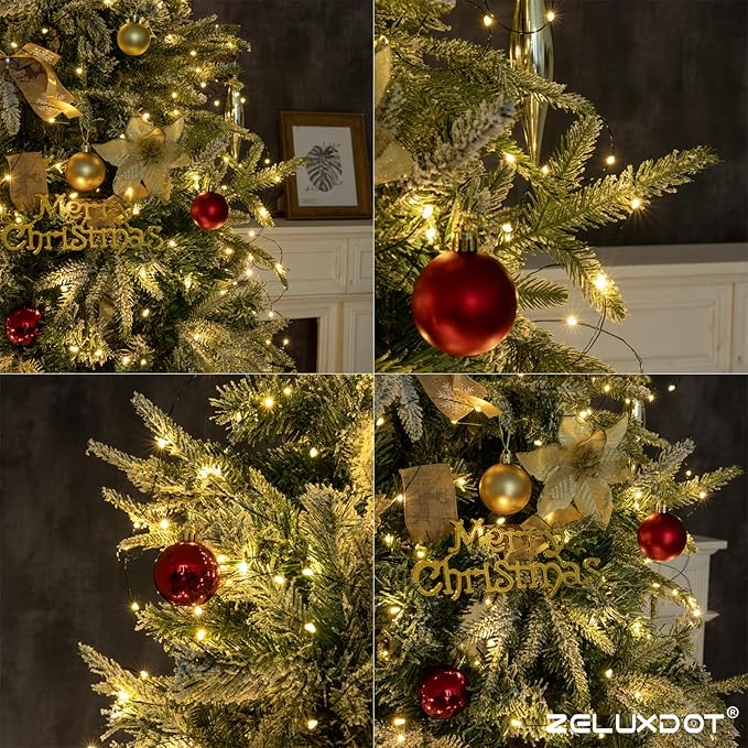 660FT 2000LEDs Fairy Lights Plug in,Green Wire,Warm White | Waterproof Led String Lights,8 Modes Remote Twinkle Light for Outdoor Indoor Christmas Wedding Birthday Garden Decorations