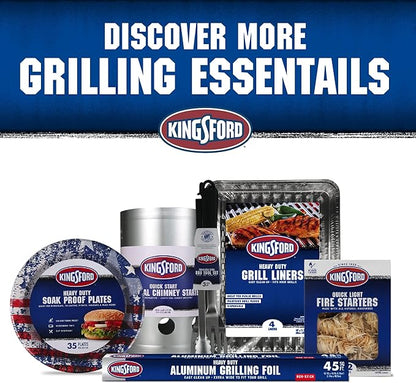 Kingsford Quick Light Fire Starter Rolls, All Natural Hardwood with Paraffin, Water Resistant and Easy Lighting for Charcoal, Pellet Grills, Smokers, Campfires, Outdoor Fireplaces, 32 Count