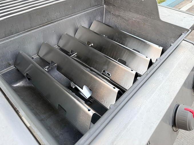 7636 Spirit Flavorizer Bars for Weber GS4 Spirit II/I 300 SER E310 Replacement for Weber Spirit II Parts,304 Stainless Steel Flame Guards for Weber GS4 Spirit 2 Parts 69797 68843 3400302 Burner Covers