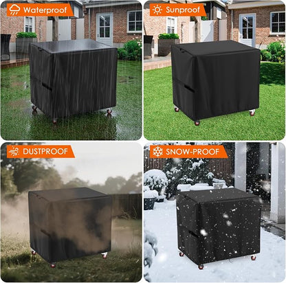 Grill Cart Cover for Feasto Storage Cart, 36 x 26 x 36 in | Waterproof outdoor cover for bar carts and patio/dining/kitchen carts, fits Feasto grill cart with storage cabinet