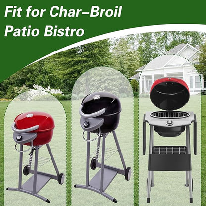 EVRBUL Electric Grill Cover Compatible with Char-Broil Patio Bistro, Waterproof Heavy Duty 420D Electric Grill Cover, Small BBQ Cover with Air Vent Windproof Straps 26" L x 24" W x 38" H