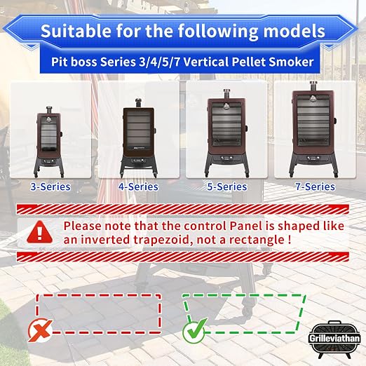 WiFi Controller Replacement for Pit Boss Series 3/4 / 5/7 Vertical Pellet Smoker with Dual PID & App Control