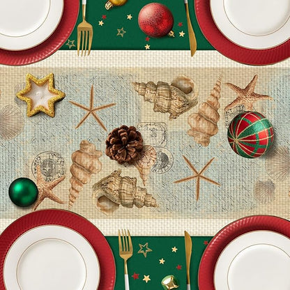 Lighthouse Table Runner,Dining Decor for Kitchen Coffee Table Family Dinners Holiday Parties Wedding Events Decor(13x72 inch)