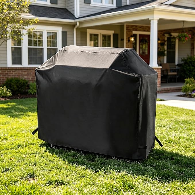 54 Inch Gas Grill Cover for Monument Mesa 400 4-Burner Grill, Waterproof | Fits Monument Mesa 400, 25392, 24633, 35633, 24367, 41847NG & M415BZ 4-Burner Gas Grills, Heavy Duty 600D Outdoor Cover