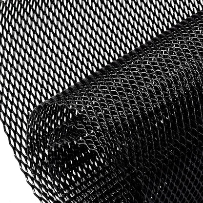 AggAuto Universal 40"x13" Car Grill Mesh 5x10mm Rhombic Hole Black | Aluminum Alloy Automotive Grille Insert Bumper, One of the Most Multifunctional Shape Grids 100x33cm