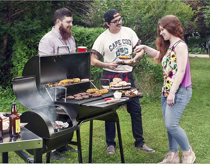 Royal Gourmet Charcoal Grill Offset Smoker with Kingsford Original Charcoal Briquettes