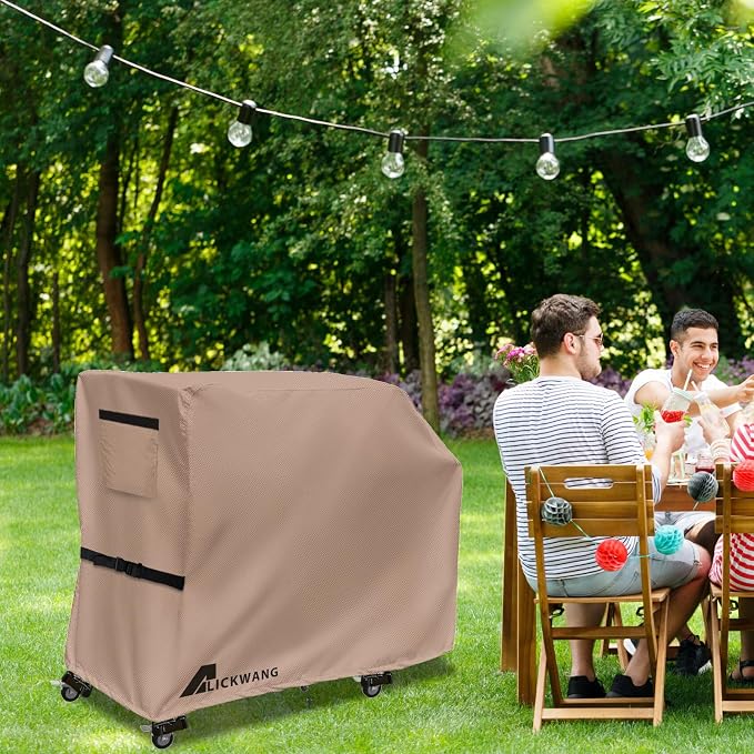 Griddle Cover for Blackstone E-Series 2-Burner 22" Electric Tabletop Griddle with Prep Cart,600D Waterproof Fade-Resistant Protective Cover for Blackstone 22 Inch Tabletop Electric Griddles,Khaki
