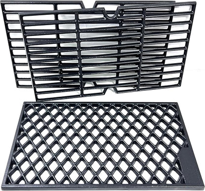 DC148 16 4/9'' Cast Iron Cooking Grates for Dynaglo DGH450CRP DGH450CRP-D 4 Burner, DGH474CRP DGH485CRP DGB494SPB, for Kenmore 146.16132110 146.23678310 Backyard BY13-101-001-12 Grill
