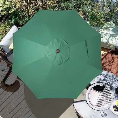 Blissun 9ft Patio Umbrella Replacement Canopy, Market Umbrella Top, Outdoor Table Umbrella Canopy for 8 Ribs, Canopy Only