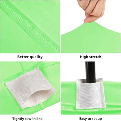 BDDC 6ft Stretch Spandex Fitted Table Cloth for 6 Foot Tables | GRS-Certified Eco-Friendly Fabric, Elastic Fit Rectangle Tablecloth, Washable, Wrinkle-Free, For Events & Parties