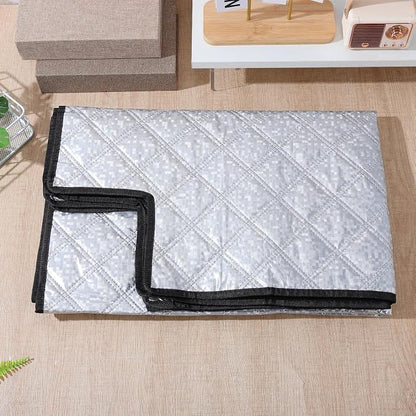 DECHOUS Freezer Top Cover: Waterproof Insulated Freezer Cover for Outdoor Chest Refrigerator 50x39 Inch Aluminum Foil Thermal Topper Blanket for Fridges Beverage Coolers