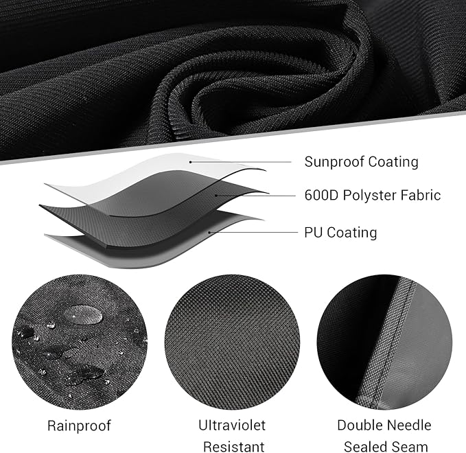 Outdoor Heavy Duty Waterproof Grill Cover for Blackstone Original 44 inch 5 Burner Griddle Cover 1568,Black stone Bronco 5-Burner 44" Omnivore Propane Grill Cover 2426 for Blackstone Grill Accessories