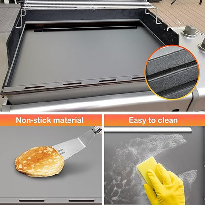 Grill Griddle for Weber Genesis 300 Grill E310, E330, E320-6788 Full Size Griddle Insert for Genesis S310, S320, S330 Gas Grills, for Weber Part 7524, 7528