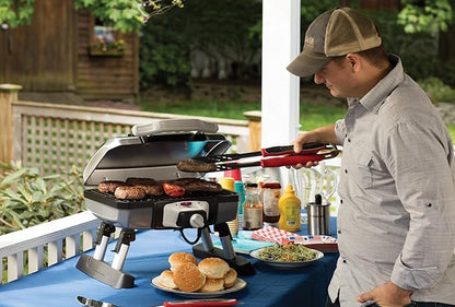 Cuisinart 3‑Piece Stainless Steel BBQ Grilling Tool Set with Grill Glove – Outdoor Grill Accessories, Perfect Grilling Gift for Men, Dads & Grill Masters, CGS-134BL
