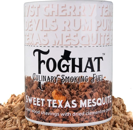 Cocktail Smoker Wood Chips - 14oz Sweet Texas Mesquite Shavings for Smoker, Whiskey & Drink Infuser Kit - All Natural, Culinary Wood Smoking Chips