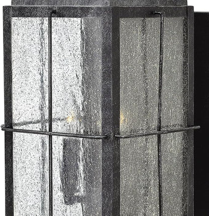 Hinkley Bingham Large Wall Mount Outdoor Lantern w/Lumiglo, Greystone