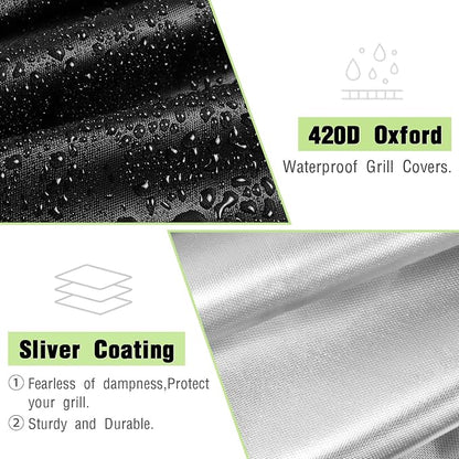 Pizza Oven Cover for Cuisinart CGG-403 3-in-1 Portable Pizza Oven,Waterproof Pizza Grill Cover for Cuisinart CPO-401 All Season Protection (27.9 x 21.2 x 17.7 inch) | Waterproof Pizza Grill Cover for Cuisinar-t CPO-401 All Season Protection (27.9 x 21....