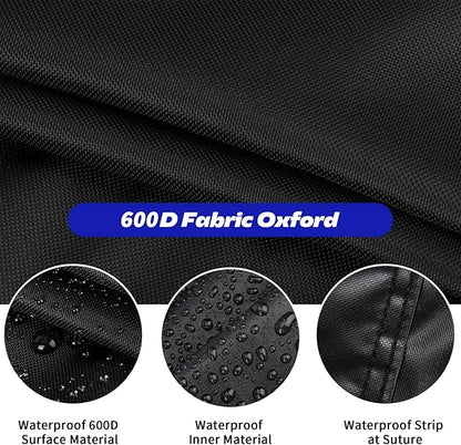 Fire Pit Cover Rectangular,600D Outdoor Furniture Covers Waterproof For Patio Tables,42" Propane Gas Firepit Table Cover For Rectangle Fireplace,42"L x 20"W x 24"H