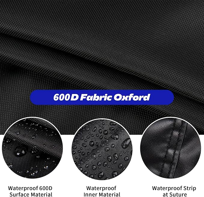 Fire Pit Cover Rectangular,600D Heavy Duty Outdoor Furniture Covers Waterproof For Patio Table,43 inch Tear Resistant Propane Gas Firepit Cover For Rectangle Fireplace,43"L x 23"W x 24"H