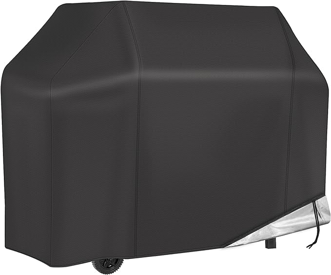 NEXCOVER 58 inch Grill Cover for Outdoor Grill, Waterproof BBQ Cover, Fade Resistant Gas Barbeque Cover, Fits Grill of Weber, Brinkmann, Nexgrill, Black Barbecue Cover.